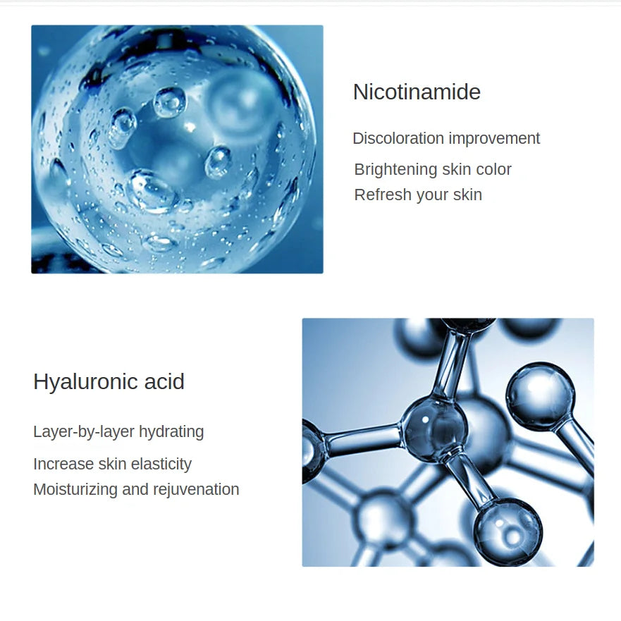 150ml Hyaluronsyra Ansiktsessens Spray
Anti-aging, Reducerar rynkor, Minskar porer, Niacinamid, Återfuktande, Ljusnar ansiktet - Serum för huden